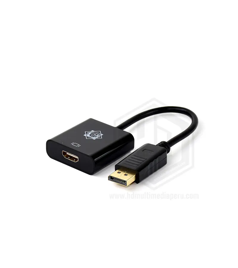 Adaptador DisplayPort a HDMI Full HD 1080p Delcom DA-DP005, Cable Convertidor DisplayPort a HDMI Full HD