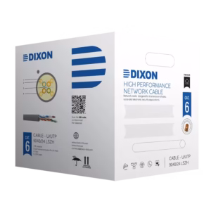 Cable UTP Cat6 Dixon 9040 24 LSZH Rollo de 305M de 24AWG - Gris
