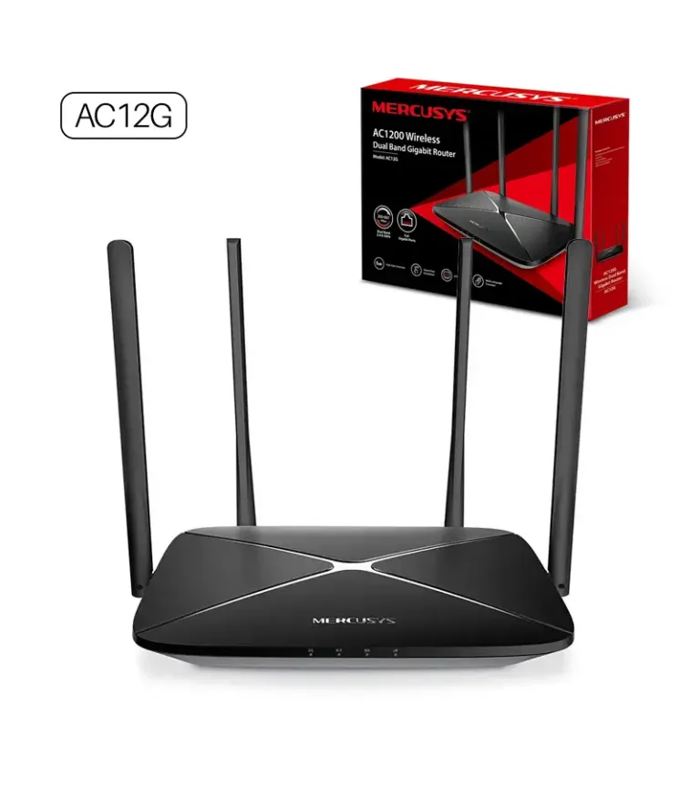 Router Inalámbrico AC12G de Mercusys , Doble Banda AC1200 y con Puertos de red Gigabit