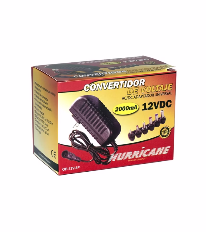 Adaptador v A DC Multipunta Intercambiable Hurricane OP V P