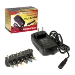 Adaptador 12v 2A DC Multipunta Intercambiable Hurricane OP-12V-6P Adaptador de voltaje Regulado de 12v 2A con Multipunta Intercambiable Hurricane OP-12V-6P