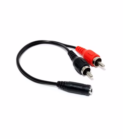 Adaptador de Audio MiniPlug Stereo mm Hembra a  RCA Macho