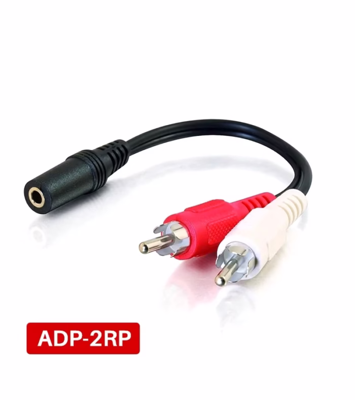 Adaptador de Audio MiniPlug Stereo mm Hembra a  RCA Macho
