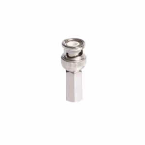 Conector BNC macho a Coaxial RG6 rosca a presión
