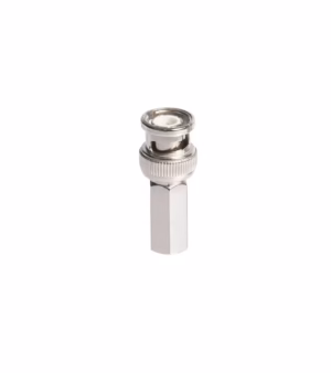 Conector BNC macho a Coaxial RG6 rosca a presión