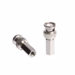 Adaptador Codo Coaxial Macho a Hembra ADP LRG