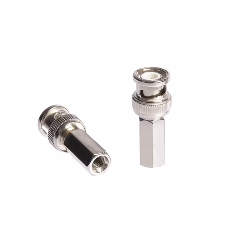Adaptador BNC Macho a Coaxial Hembra de Rosca High Full Max Modelo ZZ A