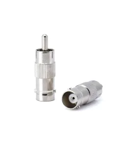 Conector BNC hembra a RCA Macho, Adaptador BNC F a RCA M MaxCable B-162-ST100