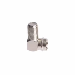 Conector Coaxial F Macho a Empalme Coaxial RG6 tipo F Hembra, Codo Coaxial para Antena