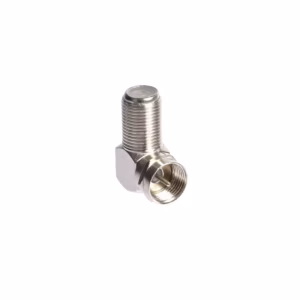 Conector Coaxial F Macho a Empalme Coaxial RG6 tipo F Hembra, Codo Coaxial para Antena
