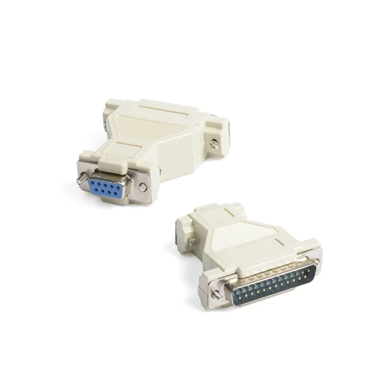 Adaptador DB25 a DB9 RS232 Hembra - ADP-D25SDB9 Adaptador D-SUB25 Pines a Serial RS232 D-SUB9 Hembra, Adaptador Serial de 25 Pines a Serial DB9 Hembra, Adaptador db25 macho a db9 hembra ADP-D25SDB9