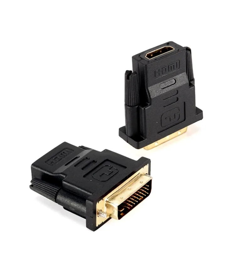 Adaptador DVI a HDMI, Conector DVI-D macho a HDMI Hembra DVI-HDMI-S