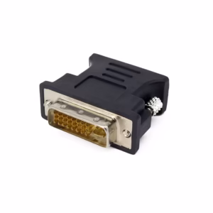 Adaptador DVI a VGA - Color Negro - Trautech PE-A00138N