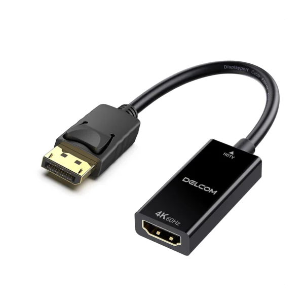 Adaptador DisplayPort a HDMI 4K 60Hz Delcom DL-DADP006: ¡Conexión Fiable para tu Experiencia 4K!