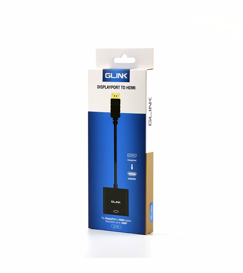 Adaptador DisplayPort a HDMI K Glink GL  Cable Convertidor DP a HDMI en K