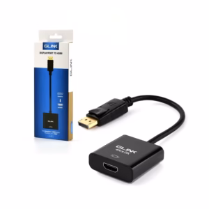 Adaptador DisplayPort a HDMI 4K Glink GL-020 Cable Adaptador DP a HDMI 4K Ultra HD 2160p Glink, Convertidor de DisplayPort a HDMI UltraHD 4K