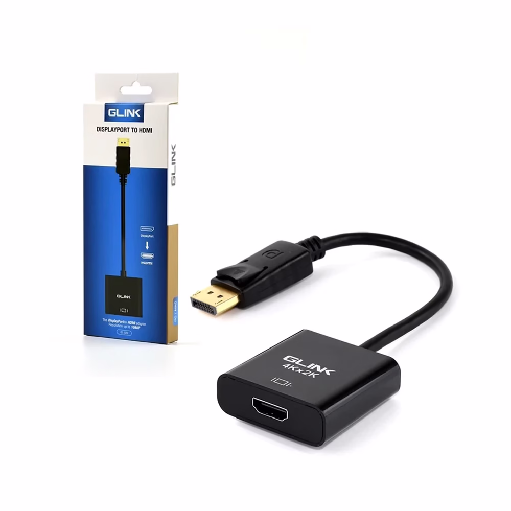Adaptador DisplayPort a HDMI K Glink GL  Cable Adaptador DP a HDMI K Ultra HD p Glink Convertidor de DisplayPort a HDMI UltraHD K