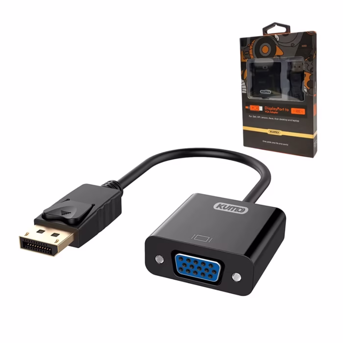 Adaptador DisplayPort a VGA Kumo STA DPVF Cable Adaptador DisplayPort a VGA Kumo STA DPVF DP a VGA
