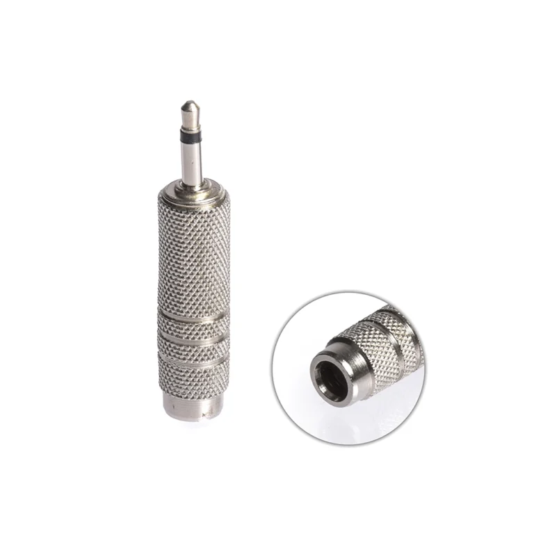 Adaptador MiniPlug 3.5mm a Plug Hembra ADP-MPM2PM Adaptador MiniPlug 3.5mm Mono a Plug Hembra 6.35mm Mono ADP-MPM2PM, Adaptador Plug Hembra a Mini Jack de 3.5mm Macho Mono Aural ADP-MpM2PM