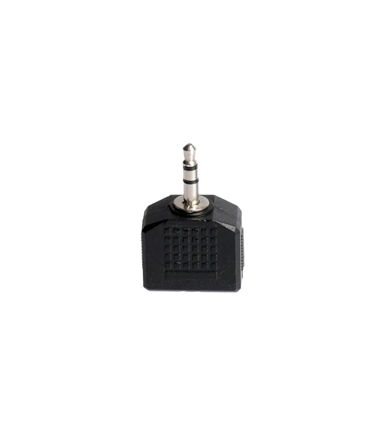 Conector Miniplug Estéreo Macho a 2 MiniPlug Estéreo Hembra, Splitter de Audio Jack 3.5mm Estéreo High Full Max ZZ-A-0794
