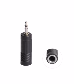 Adaptador MiniPlug Estéreo 3.5mm Macho a Conector Plug Jack 1/4" Hembra