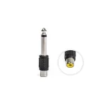 Adaptador Conector Plug Mono 6.35mm a RCA - Plástico HFM ZZ-A-0547