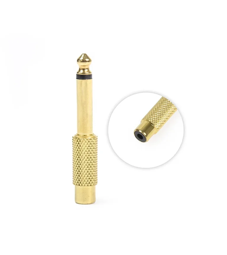 Conector de Audio Plug Monoral de 1/4" 6.35mm a Conector RCA Hembra AD-PLRC01D, Plug a RCA, RCA Hembra a Plug Mono, Conector de Audio Plug Monoral de 1/4" 6.35mm a Conector RCA Hembra AD-PLRC01D, Plug a RCA, RCA Hembra a Plug Mono, Adaptador Plug Mono a RCA | Miraflores, Lima, Perú
