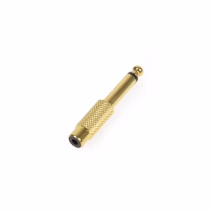 Conector de Audio Plug Monoral de 1/4" 6.35mm a Conector RCA Hembra AD-PLRC01D, Plug a RCA, RCA Hembra a Plug Mono