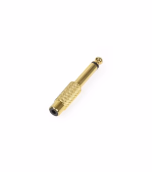 Conector de Audio Plug Monoral de 1/4" 6.35mm a Conector RCA Hembra AD-PLRC01D, Plug a RCA, RCA Hembra a Plug Mono