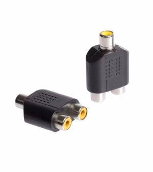 Adaptador RCA a 2 RCA Hembra - Conector de Audio ADP-RH2R