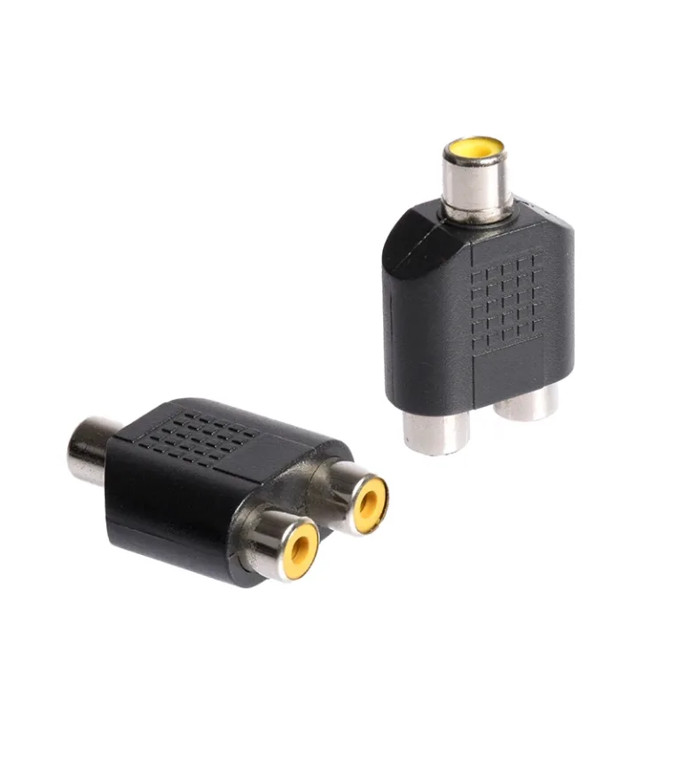 Adaptador RCA a 2 RCA Hembra - Conector de Audio ADP-RH2R