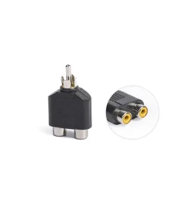 Splitter RCA a 2 RCA ZZ-A-MDA-3414, Adaptador RCA Macho a 2 RCA Hembra