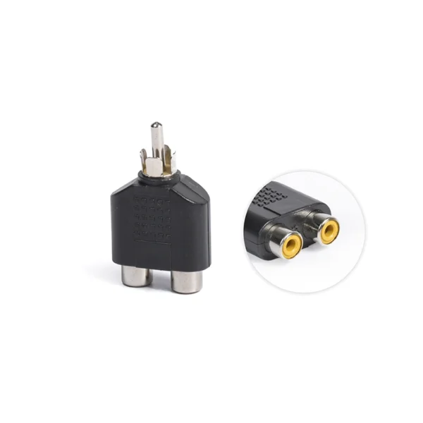 Splitter RCA a 2 RCA ZZ-A-MDA-3414, Adaptador RCA Macho a 2 RCA Hembra