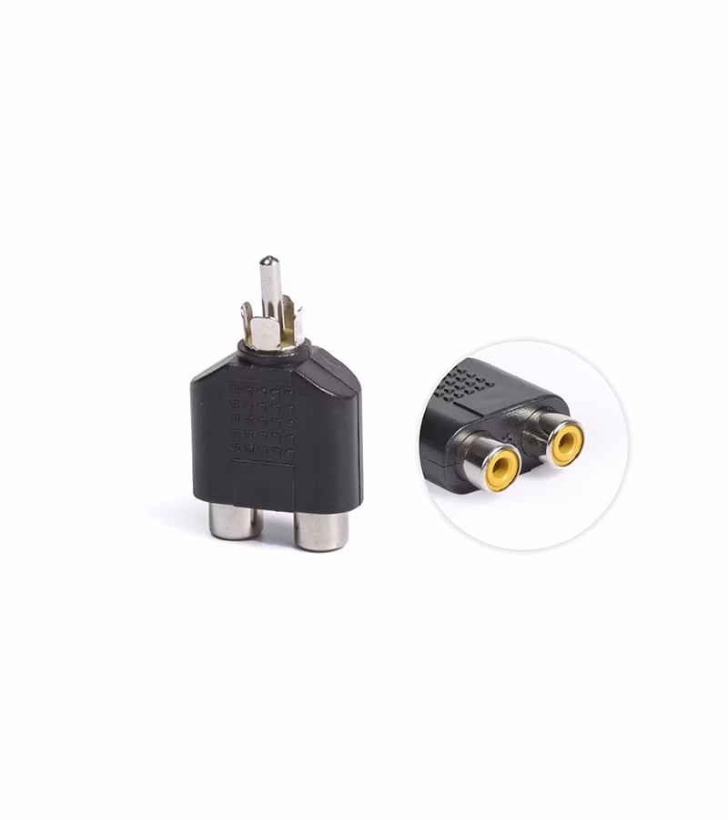Splitter RCA a  RCA ZZ A MDA  Adaptador RCA Macho a  RCA Hembra