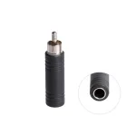 Adaptador Jack 6.3mm hembra a Plug 6.35mm Macho, Adaptador RCA a Plug Hembra HFM Z-A-0547B