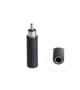 Adaptador Jack 6.3mm hembra a Plug 6.35mm Macho, Adaptador RCA a Plug Hembra HFM Z-A-0547B