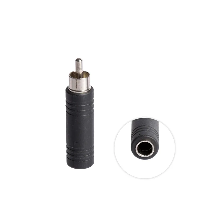 Adaptador Jack 6.3mm hembra a Plug 6.35mm Macho, Adaptador RCA a Plug Hembra HFM Z-A-0547B