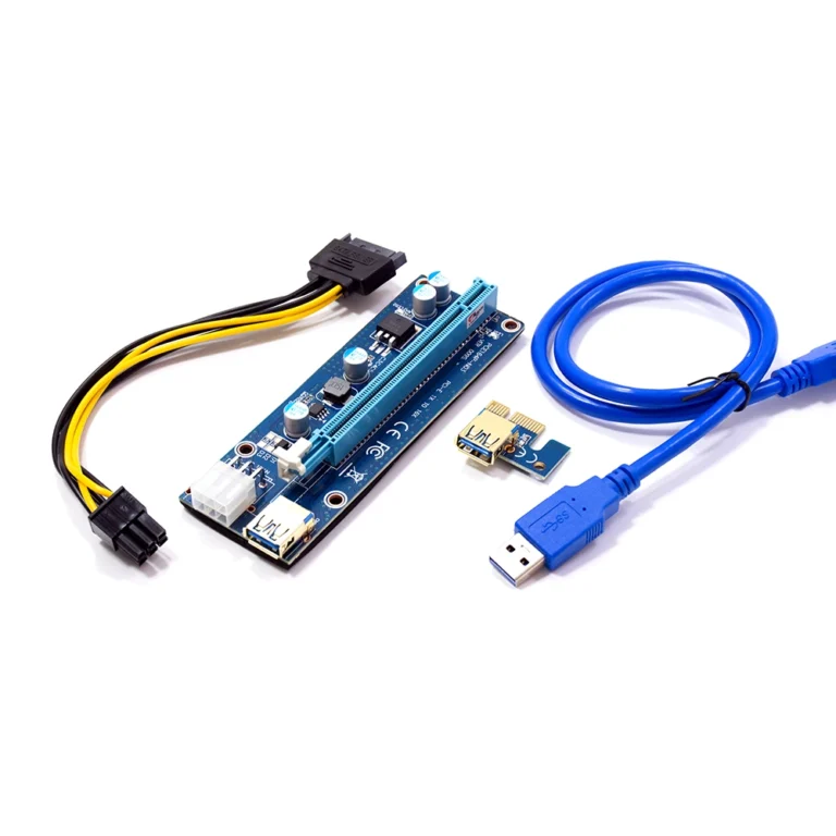 Adaptador Riser USB PCI-e 009s Convertidor American NET - PCE164P-N03 Adaptador RISER a USB 3.0 | PCI-e 009s Convertidor PCE164P-N03, Adaptador PCI Express X1 a X16 v. 009s, Tarjeta Elevadora PCI Express v.009s