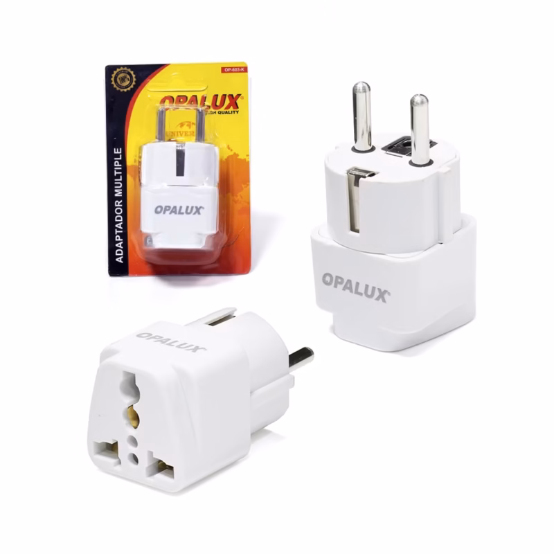 Adaptador Schuko a Universal Opalux OP  K A Conecta Todos tus Dispositivos