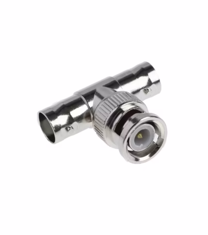 Adaptador BNC Macho a 2 BNC Hembra Tipo T MaxCable B-140, Splitter BNC 1x2