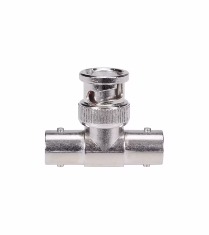 Adaptador BNC Macho a 2 BNC Hembra Tipo T MaxCable B-140, Splitter BNC 1x2