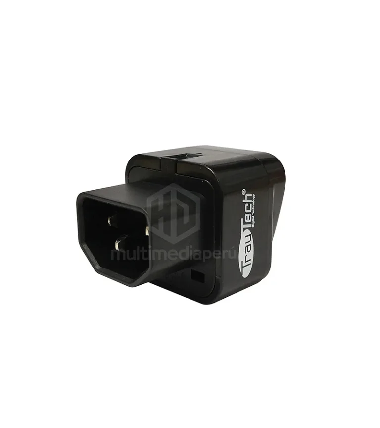 Adaptador de Enchufe para UPS, NEMA a C14 Hembra - Trautech PE-AD0496