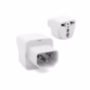 Adaptador para UPS   NEMA a UPS Blanco Opalux OP  R Adaptador UPS Nema C a Socket Universal Color Blanco Adaptador para UPS con Conector C Hembra Adaptador Nema UPS