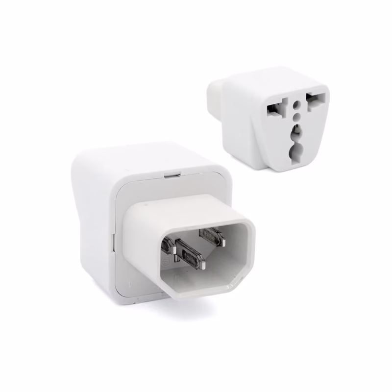 Adaptador UPS NEMA C a Socket Universal Blanco | Convertidor para PDU y Servidores