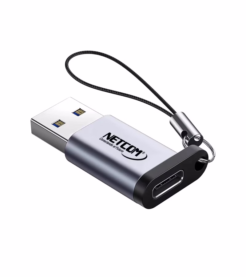 Adaptador USB Tipo C Hembra a USB  Netcom PE AP