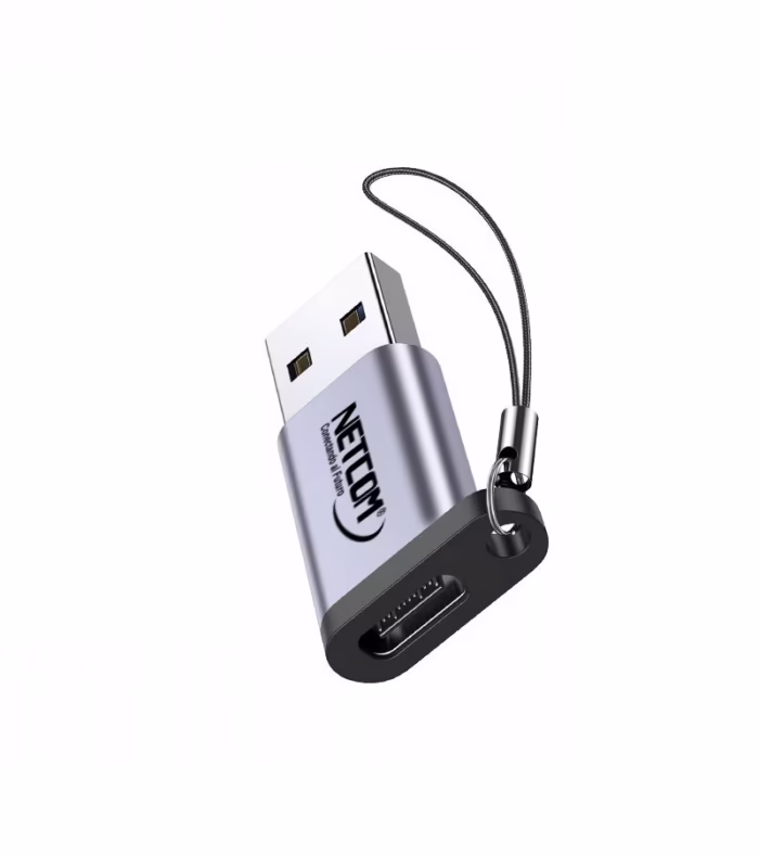 Adaptador USB Tipo C Hembra a USB  Netcom PE AP