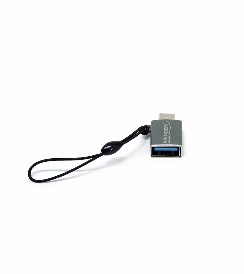 Adaptador USB Hembra a USB Tipo C Macho USB C OTG Netcom PE AP