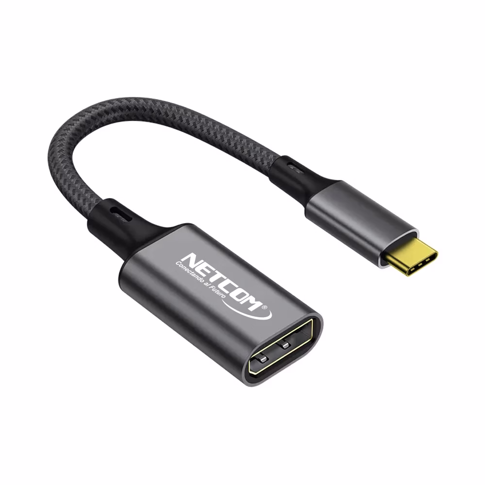 Adaptador USB C a HDMI K Netcom PE TA Cable Adaptador USB C a HDMI K Netcom PE TA Disfruta de imágenes K en tu televisor o monitor