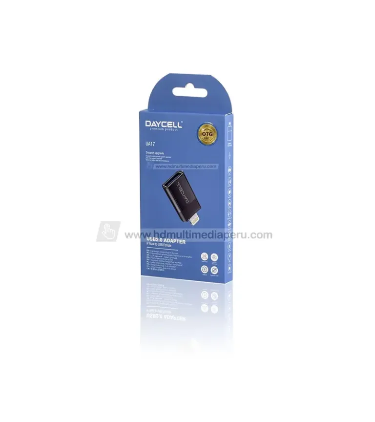 Adaptador USB OTG Lightning para Iphone Daycell UA17