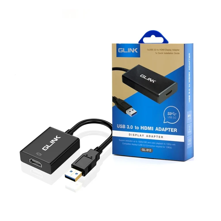 Adaptador USB a HDMI Full HD 1080p Glink GL-012 USB 3.0 a HDMI Full HD 1080p, Cable Adaptador USB 3.0 a HDMI Full HD 1080p  GLINK GL-012, Convertidor USB 3.0 a HDMI Hembra Full HD 1080p